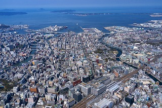 福岡市博多区の博多駅周辺のマンションを撮影した写真